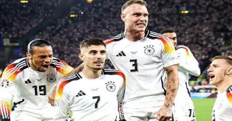 ألمانيا تقصي الدنمارك من اليورو ويتأهل الي ربع النهائي